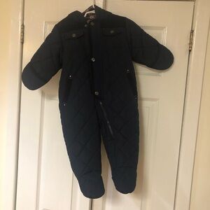 Kids Navy Quilted One Piece